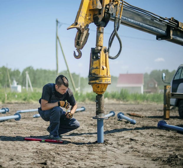 Винтовые сваи с установкой в Майкопе
